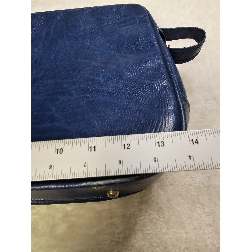 Vintage 1970s Samsonite Cordoba II Carry‎ On Blue Shoulder Bag Tote Weekender